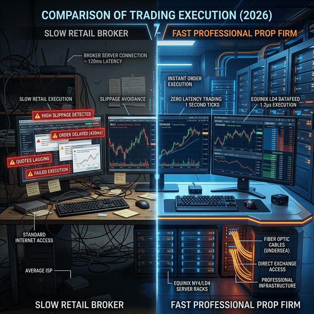 Retail vs. Prop Firm Forex Execution: The Real Difference (Data Inside)
